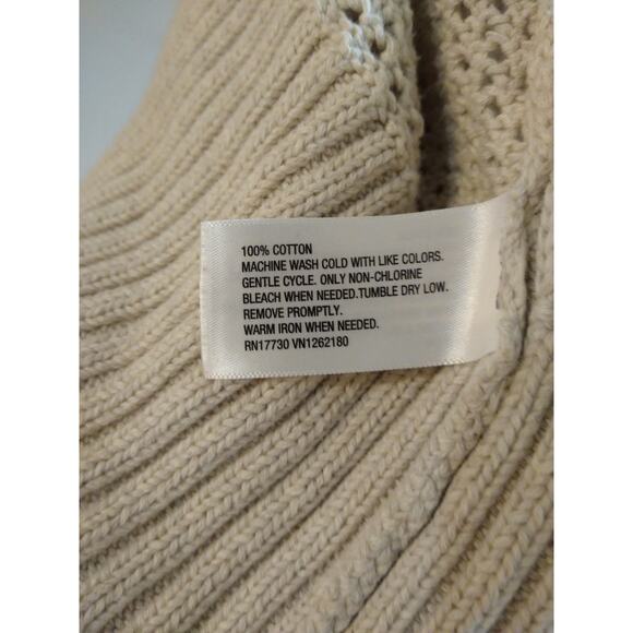 Mossimo Supply Company Tan Long Loose Knit Sweater Size M/M - Picture 3 of 6